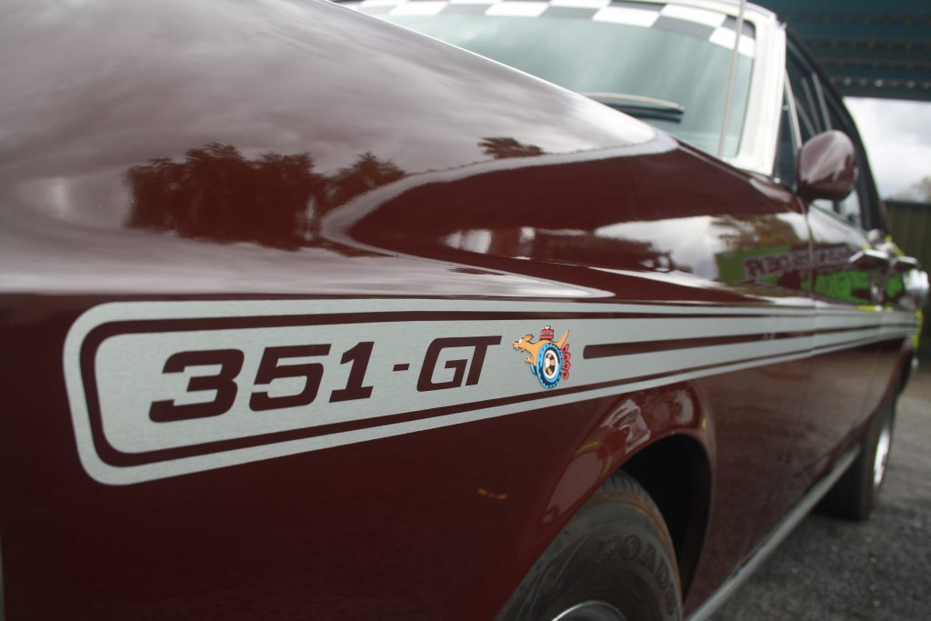 Ford XY Wedding Day, An Australian classic muscle car is getting ready for a wedding